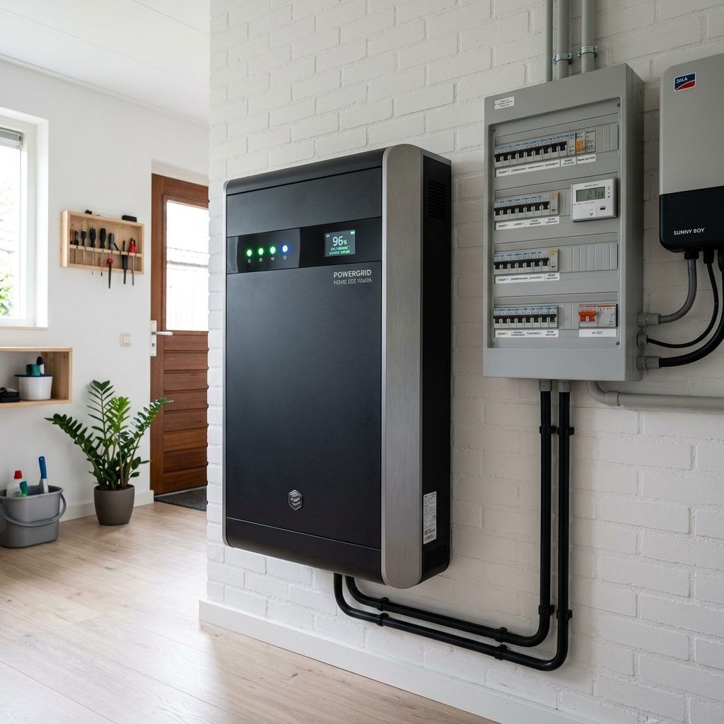 Thuisbatterij installatie in garage Dordrecht